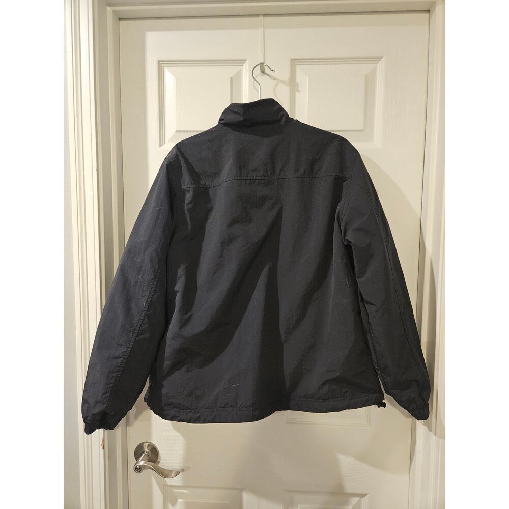 LL Bean Reversible Fleece Lined Coat Women Sze XL Regular 0XV65 Black Ski Jacket - Picture 6 of 8